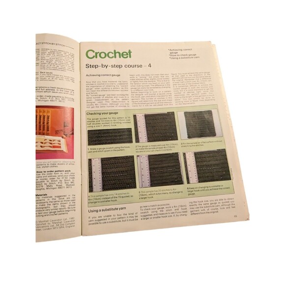 STITCH BY STITCH ISSUE 3 STEP BY STEP SEWING KNITTING CROCHET NEEDLEWORK 1982 - Picture 6 of 9